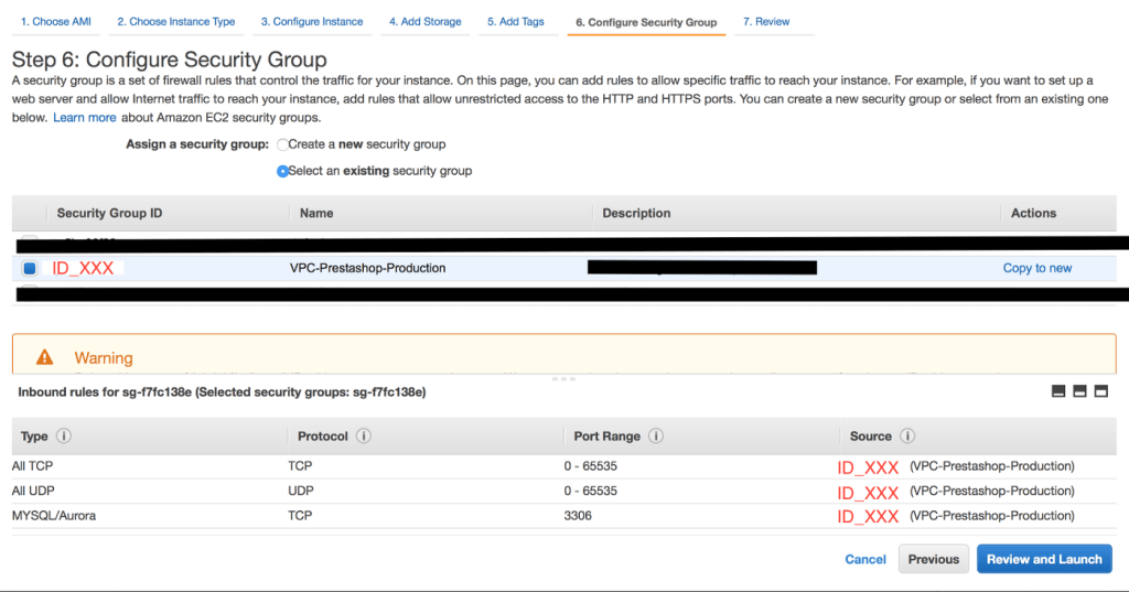 PrestaShop PostgreSQL: AWS EC2 instance review and launch